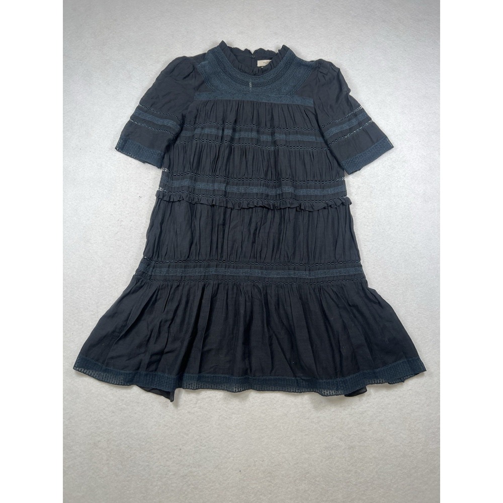 Isabel Marant étoile Black‎ Ruffle Tiered Dress With Slip Size 38/40